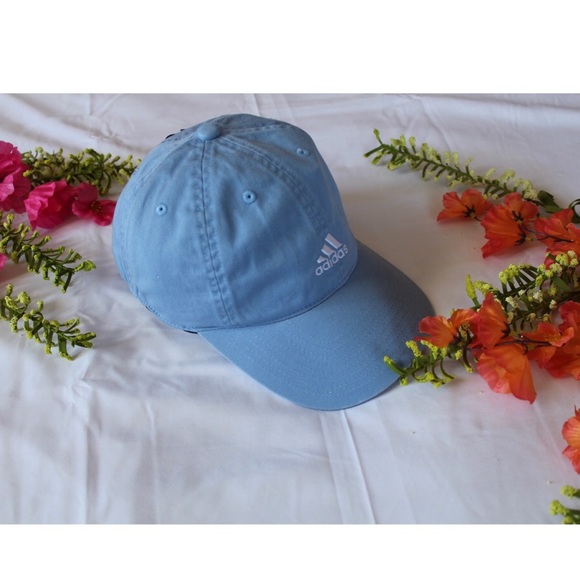 adidas light blue hat